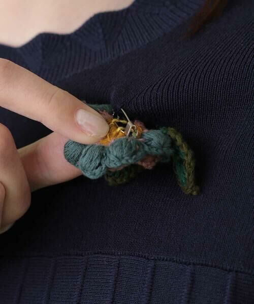 Jocomomola / ホコモモラ ニット・セーター | コットンモダールニットプルオーバー | 詳細9