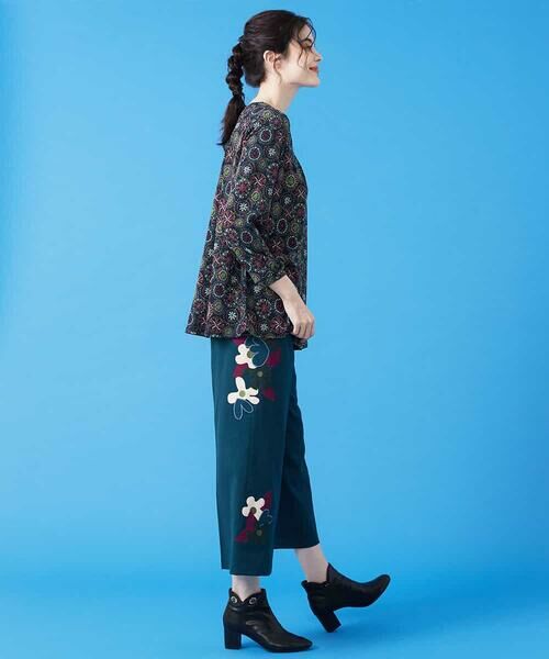 Jocomomola / ホコモモラ ショート・ハーフ・半端丈パンツ | Colorid アップリケパンツ | 詳細10