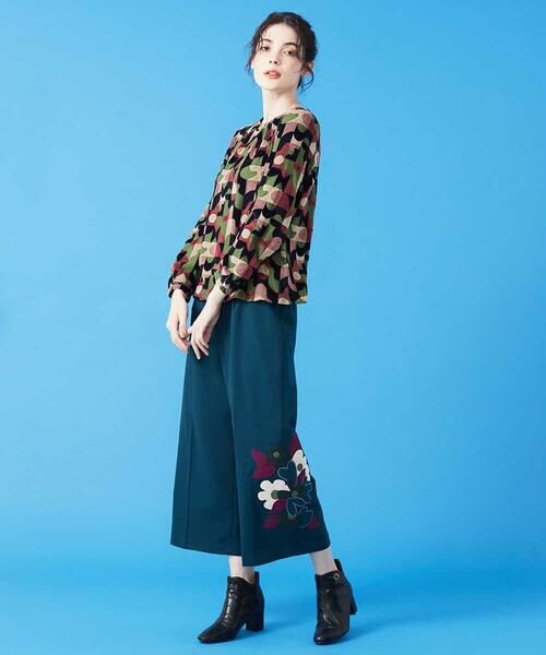 Jocomomola / ホコモモラ ショート・ハーフ・半端丈パンツ | Colorid アップリケパンツ | 詳細11