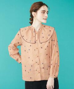 Jocomomola / ホコモモラ シャツ・ブラウス | Pata de gallo ビックカラーブラウス