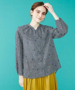 Pata de gallo ビックカラーブラウス