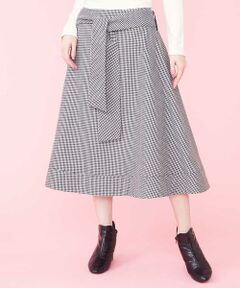 Jocomomola / ホコモモラ ロング・マキシ丈スカート | 【2WAY】T/R チェックフレアスカート