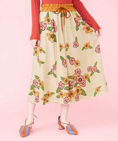 Jocomomola / ホコモモラ その他パンツ | libertad プリントフレアパンツ