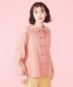 Jocomomola / ホコモモラ シャツ・ブラウス | respirar フラワー刺繍ブラウス