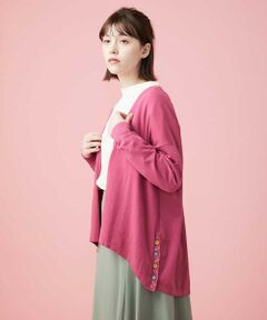 Jocomomola / ホコモモラ カーディガン・ボレロ | コットンモダール トッパ—カーディガン