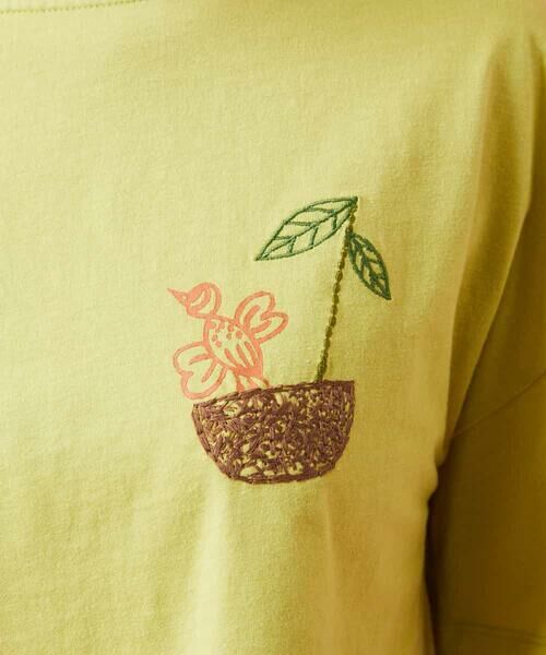 Jocomomola / ホコモモラ カットソー | Divertida ワンポイント刺繍Tシャツ | 詳細4
