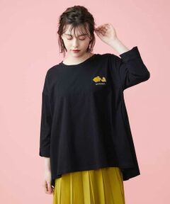 Hucha デザインロング丈Tシャツ