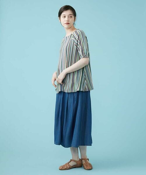 Jocomomola / ホコモモラ カットソー | Fina ストライプカットソー | 詳細12