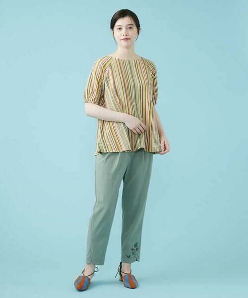 Jocomomola / ホコモモラ カットソー | Fina ストライプカットソー | 詳細8