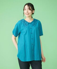 Jocomomola / ホコモモラ シャツ・ブラウス | Reunion 刺繍チュニックブラウス