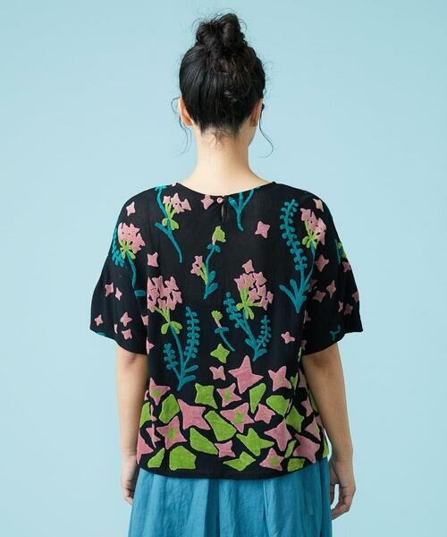 Jocomomola / ホコモモラ カットソー | フラワーパイルジャカードカットソー | 詳細2