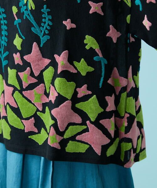 Jocomomola / ホコモモラ カットソー | フラワーパイルジャカードカットソー | 詳細5