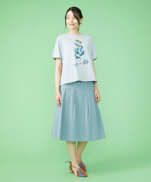 Jocomomola / ホコモモラ カットソー | Jardin プリントTシャツ | 詳細13