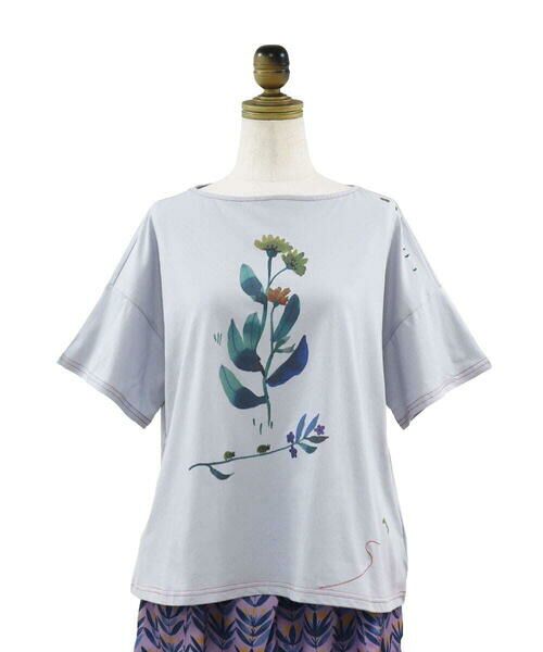 Jocomomola / ホコモモラ カットソー | Jardin プリントTシャツ | 詳細21