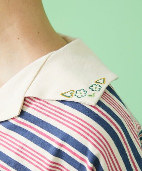 Jocomomola / ホコモモラ カットソー | Calle ボーダーカットソー | 詳細10