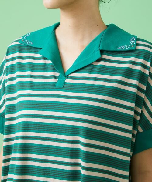 Jocomomola / ホコモモラ カットソー | Calle ボーダーカットソー | 詳細3