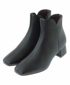 Jocomomola / ホコモモラ ブーツ（ロング丈） | フラワー刺繍スクエアトゥブーティ