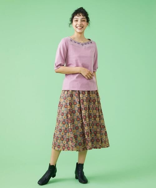 Jocomomola / ホコモモラ ロング・マキシ丈スカート | Trebol 刺繍スカート | 詳細8