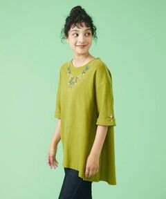 Jocomomola / ホコモモラ カットソー | Vestir 刺繍チュニックカットソー