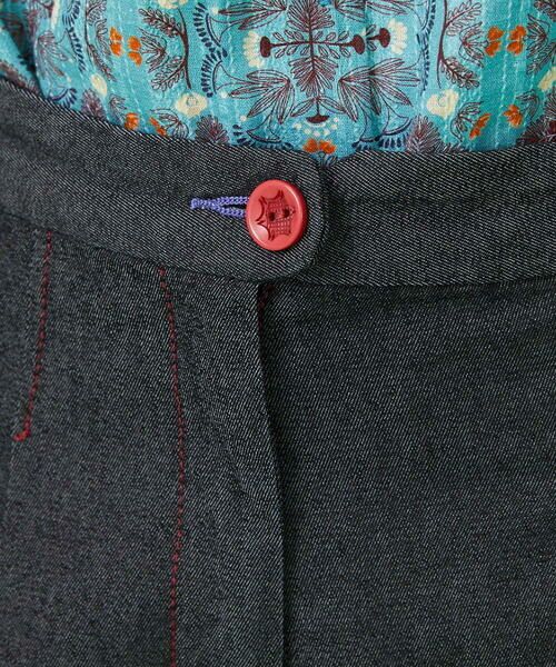 Jocomomola / ホコモモラ ショート・ハーフ・半端丈パンツ | フラワー刺繍テーパードパンツ | 詳細15