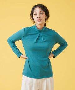 Jocomomola / ホコモモラ カットソー | ベアスムース 刺繍ハイネックカットソー