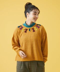 Jocomomola / ホコモモラ ニット・セーター | Cinta リボンニットプルオーバー