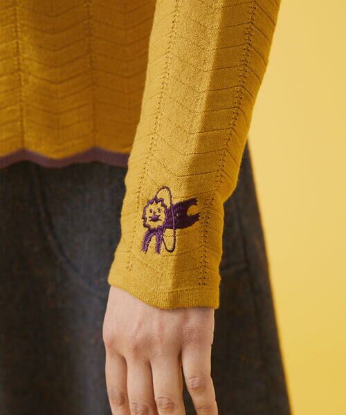Jocomomola / ホコモモラ ニット・セーター | Core ポイント刺繍ニットプルオーバー | 詳細10