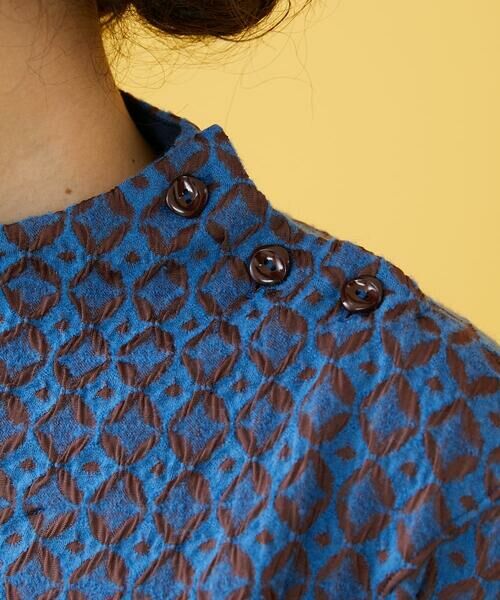 Jocomomola / ホコモモラ カットソー | hola don jose モックネックジャカードカットソー | 詳細4