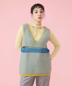 Jocomomola / ホコモモラ ニット・セーター | Ladrillo ジャカードニットベスト