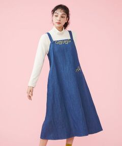 Jocomomola / ホコモモラ ロング・マキシ丈スカート | Sierra Nevada デニムサロペットスカート