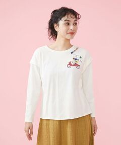 ワンポイント刺繍長袖Ｔシャツ