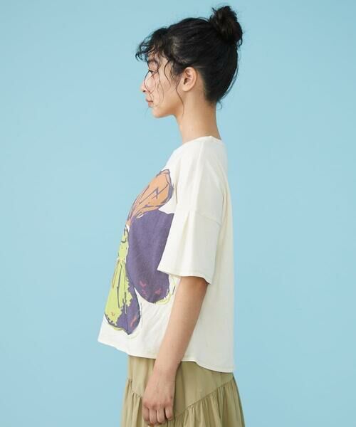 Jocomomola / ホコモモラ カットソー | Buen viaje 花プリントTシャツ | 詳細1