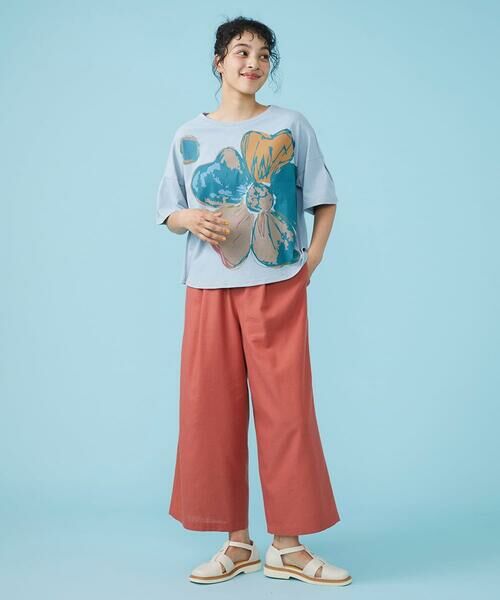 Jocomomola / ホコモモラ カットソー | Buen viaje 花プリントTシャツ | 詳細12