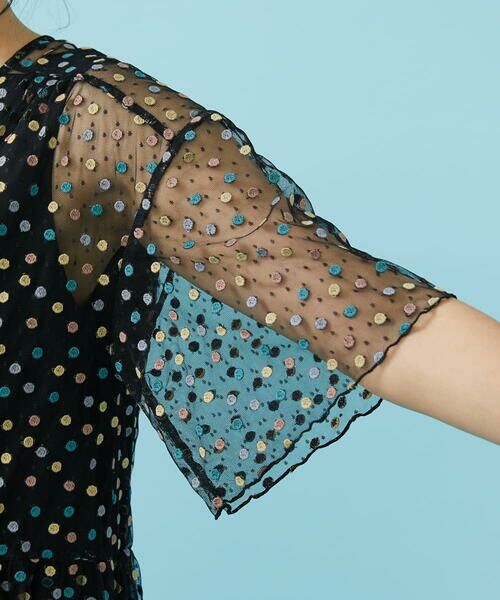 Jocomomola / ホコモモラ ロング・マキシ丈ワンピース | Burbuja ドットチュールワンピース | 詳細5