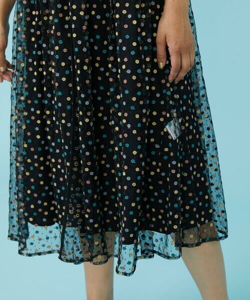 Jocomomola / ホコモモラ ロング・マキシ丈ワンピース | Burbuja ドットチュールワンピース | 詳細6