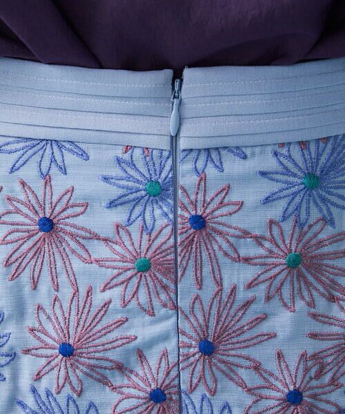 Jocomomola / ホコモモラ ロング・マキシ丈スカート | Galicia フラワー刺繍フレアスカート | 詳細12