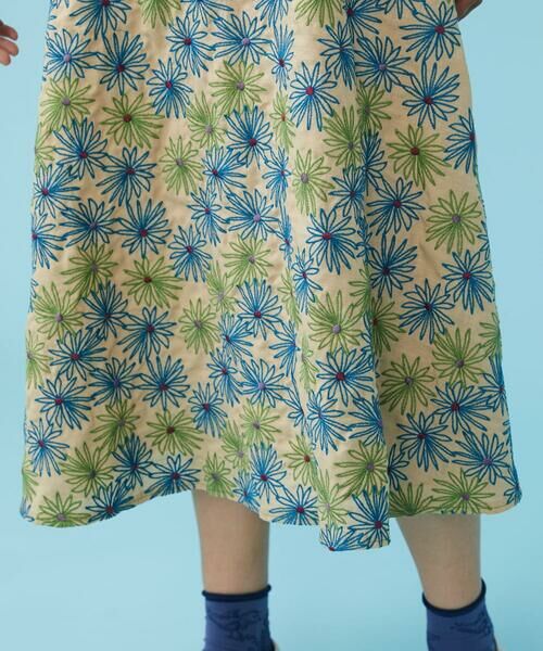Jocomomola / ホコモモラ ロング・マキシ丈スカート | Galicia フラワー刺繍フレアスカート | 詳細5