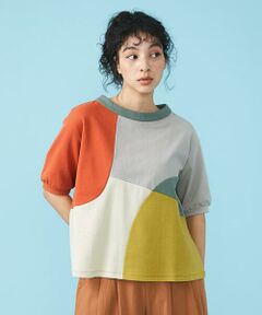 Jocomomola / ホコモモラ カットソー | Multicolor パッチワークカットソー