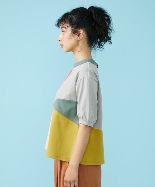 Jocomomola / ホコモモラ カットソー | Multicolor パッチワークカットソー | 詳細1
