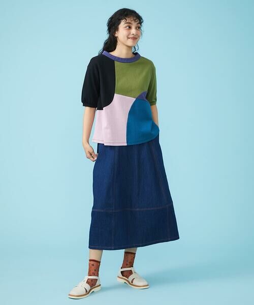 Jocomomola / ホコモモラ カットソー | Multicolor パッチワークカットソー | 詳細13