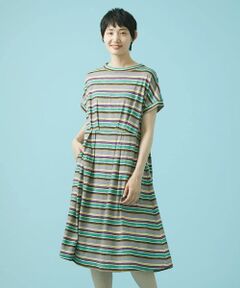 Jocomomola / ホコモモラ ロング・マキシ丈ワンピース | Dibujo amano ボーダーワンピース