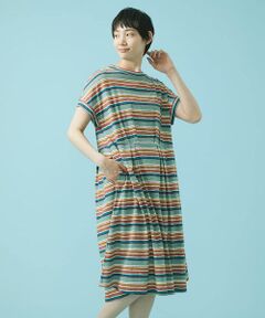 Jocomomola / ホコモモラ ロング・マキシ丈ワンピース | Dibujo amano ボーダーワンピース