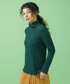 Jocomomola / ホコモモラ カットソー | Desnivel レースハイネックカットソー