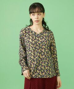 Jocomomola / ホコモモラ カットソー | Lieno フラワージャカードカットソー
