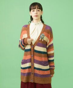 Jocomomola / ホコモモラ カーディガン・ボレロ | モヘアニットロングカーディガン