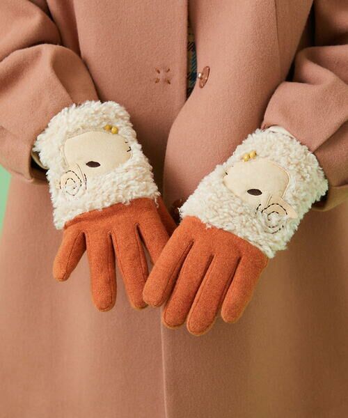 Jocomomola / ホコモモラ 手袋 | 羊モチーフニット手袋 | 詳細7