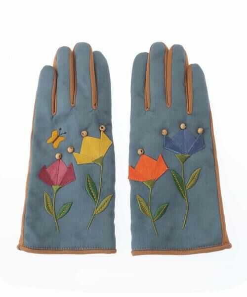 Jocomomola / ホコモモラ 手袋 | 折り紙フラワーモチーフデザイン手袋 | 詳細3