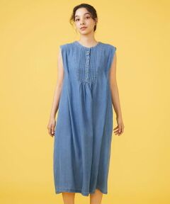 Jocomomola / ホコモモラ ロング・マキシ丈ワンピース | テンセルデニム ノースリーブワンピース