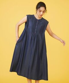 Jocomomola / ホコモモラ ロング・マキシ丈ワンピース | テンセルデニム ノースリーブワンピース