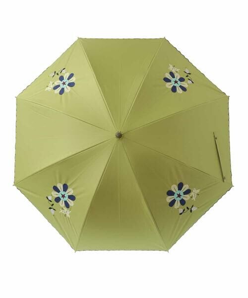 Jocomomola / ホコモモラ 傘 | 【UV・晴雨兼用】フラワー刺繍スカラップデザイン長傘 | 詳細1